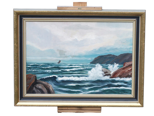Tableau maritime huile sur - huile,