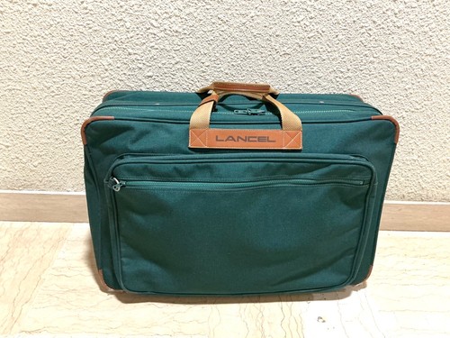 Lancel valise vintage toile - valise,