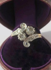 Bague Toi et Moi ancienne XIXe