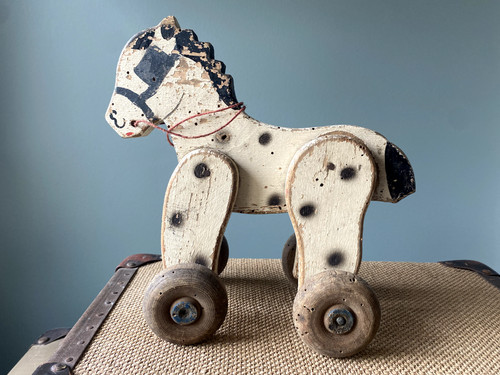 Cheval bois peint - peint,, jouet