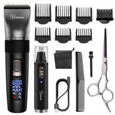 Hatteker Tondeuse à cheveux Tondeuse à barbe Tondeuse à nez 2 en 1