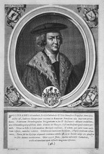 Portrait En Cuivre De Wolfram Wolfskeel De Grumbach, Würzburg, 18E Siècle