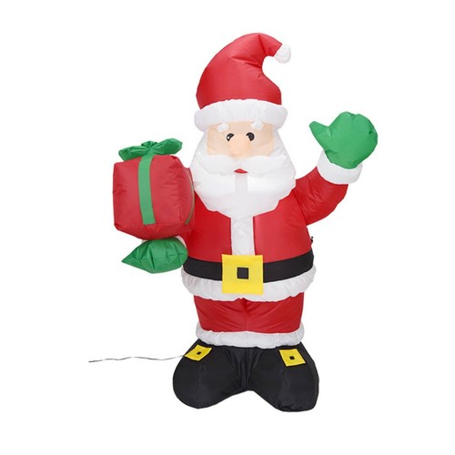 Père noël gonflable avec - noël,