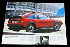 VW Scirocco II 2 GT 16V GTL GTX brochure brochure technology equipment 1986 32