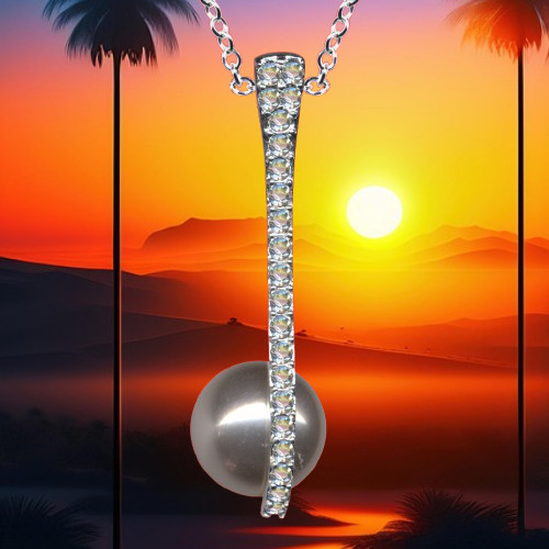 Pendentif art nouveau - i,