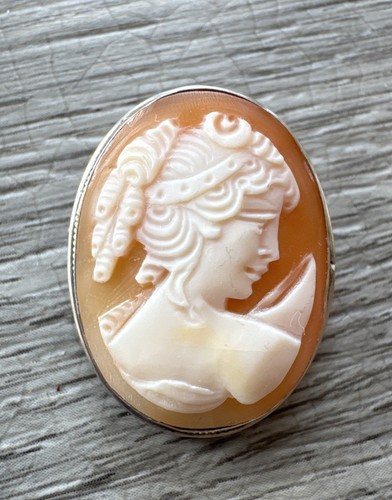Broche ancienne camée - broche,