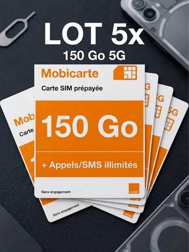 Lot carte sim prépayée - carte,