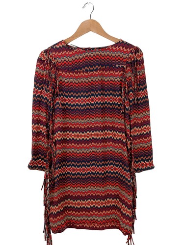 Zara woman robe franges - woman, à