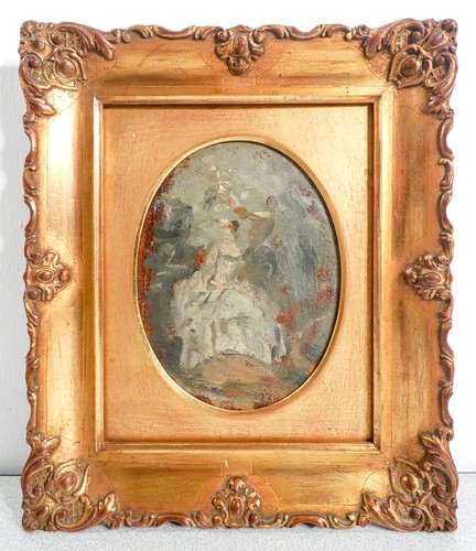 Carré dame baptême - dame,