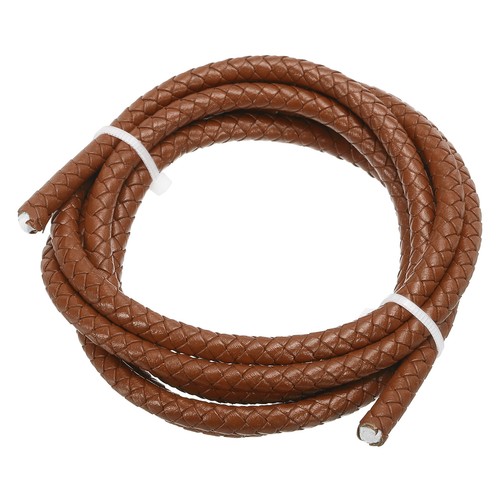 Cordon cuir tressé - , 6mm