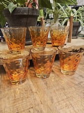 Lot 6 Verres Leonardo  Ambré