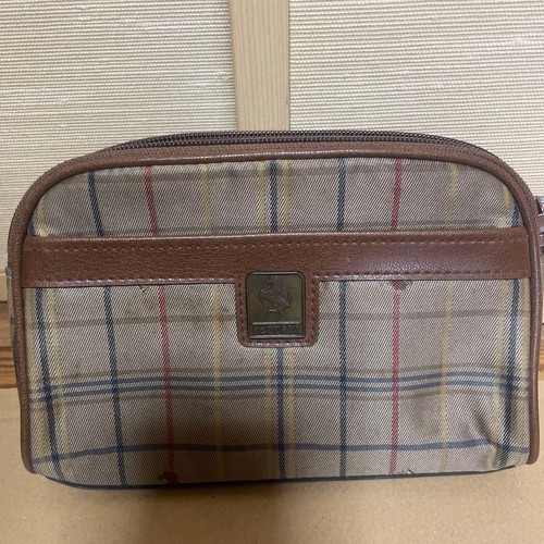 Ferrari plaid pouch