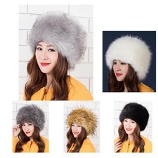 Bonnet d'hiver chaud en fausse