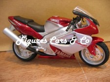 1/18 YAMAHA YZF 1000 THUNDERACE MOTORCYCLE Bordeaux Maoto New in Plastic Bubble