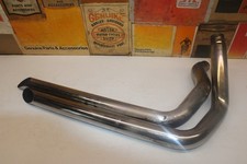 Harley-Davidson Knucklehead Exhaust Straight Drag Pipes Header Chopper Bobber