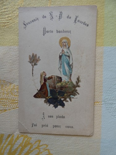 Image pieuse lourdes souvenir - image,