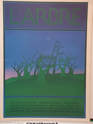 Reproduction affiche folon - reproduction,