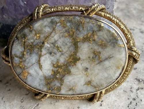 Broche ancienne xixe quartz - ancienne,