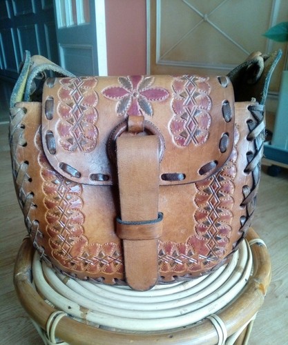Sac gibecière cuir style - sac,