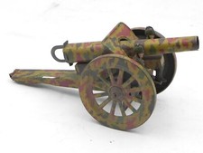 Ingap Canon En Tôle 25Cm Camouflé Avec Soldats Tin Toy Field Gun