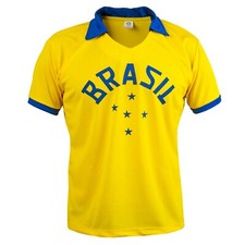 Brazil National Équipe 1958 Pele Coupe Du Monde Football Maillot Rétro Classique