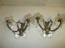 PAIRE D'APPLIQUES VINTAGE EN