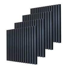 Panneau acoustique en bois 120x60cm, 4 pièces Revêtement mural Panneaux