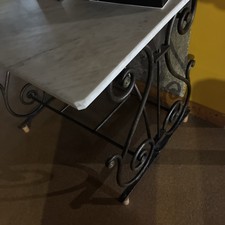 ancienne table de boucher fer