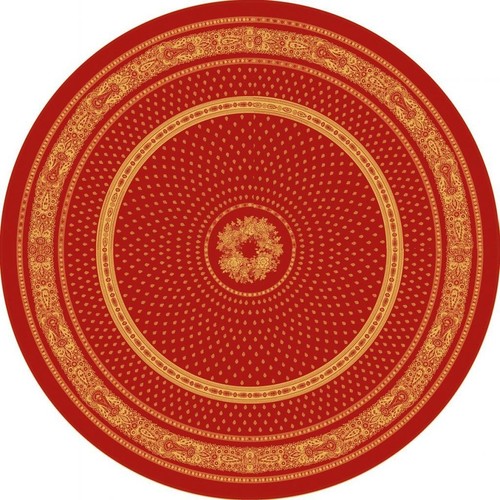 Nappe ronde jacquard coton