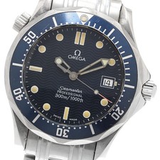 OMEGA Seamaster300 2561.80 Date Navy Dial Quartz Boy's Watch_906310