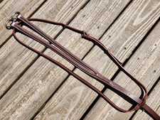Devoucoux Plain Raised Brown Leather Running Martingale - Size Medium - NWOT