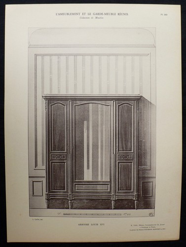 Lithographie art déco léon - lithographie,
