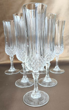 7 Flûtes à champagne Cristal