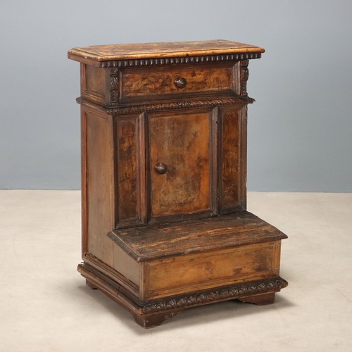 Prie dieu baroque - ancien, noyer