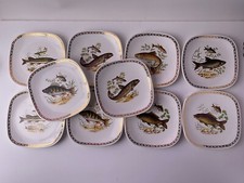 10 Assiettes Plates à Poisson