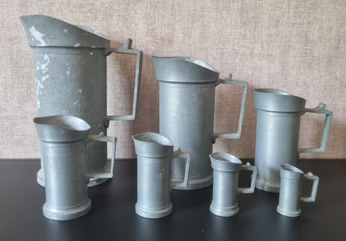 Set gobelets étain zinc - set,