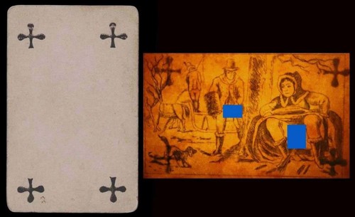 Carte jouer transparente - carte,