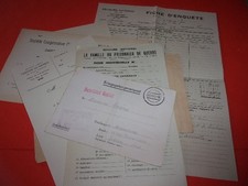 LOT DOCUMENTS PRISONNIER DE