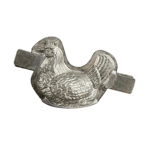 Moule poule métal étamé - poule,