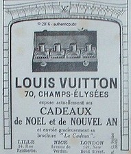 LOUIS VUITTON ADVERTISEMENT TOILET NEEDED TRAVEL SUITCASE 1923 FRENCH AD
