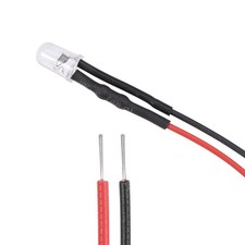 10Pcs DC 12V 5mm Précâblé