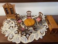 vintage wood doll house furniture