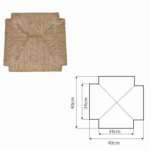 Sedile paille rustique - sedile,