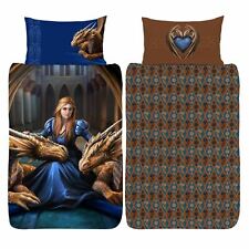 Anne Stokes Dragon Princesse Simple Literie Set Housse Couette Réversible Reve