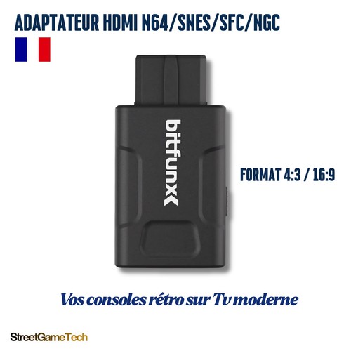 Adaptateur hdmi n64 snes - adaptateur,