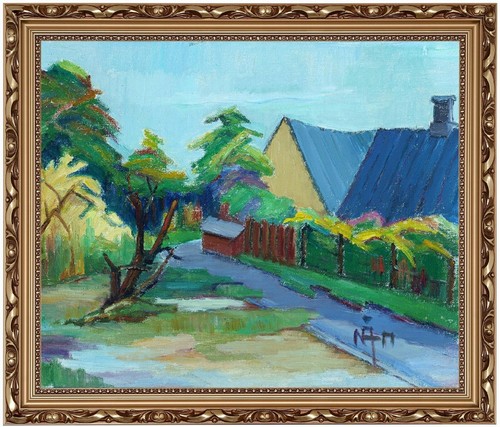 Vue village expressionniste - vue,