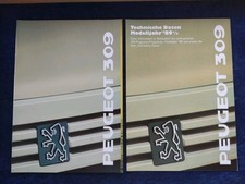 1989 Peugeot 309 XE XL GL XR XRD GR GRD Automatic XS SX GTI Brochure + Supplement