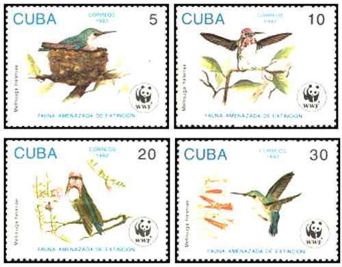 Timbres oiseaux 3224 3227 - timbres, 3224/3227