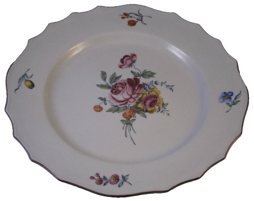 Assiette florale porcelaine - assiette, en