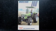 Deutz-Fahr 07 Series Tractor Brochure Vintage Agriculture 1980s